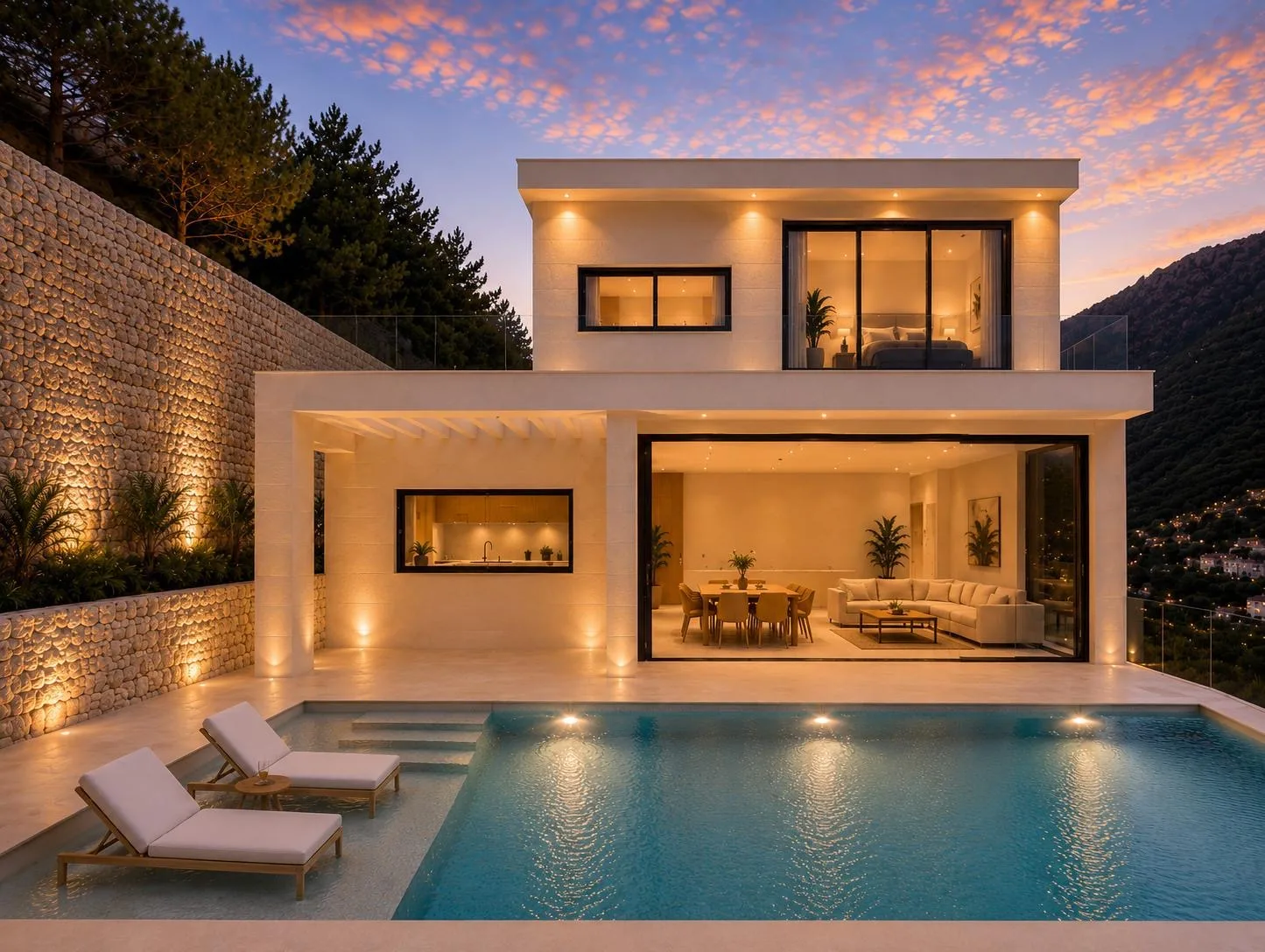 Villa mediterránea de nueva construcción con vistas al mar en Moraira