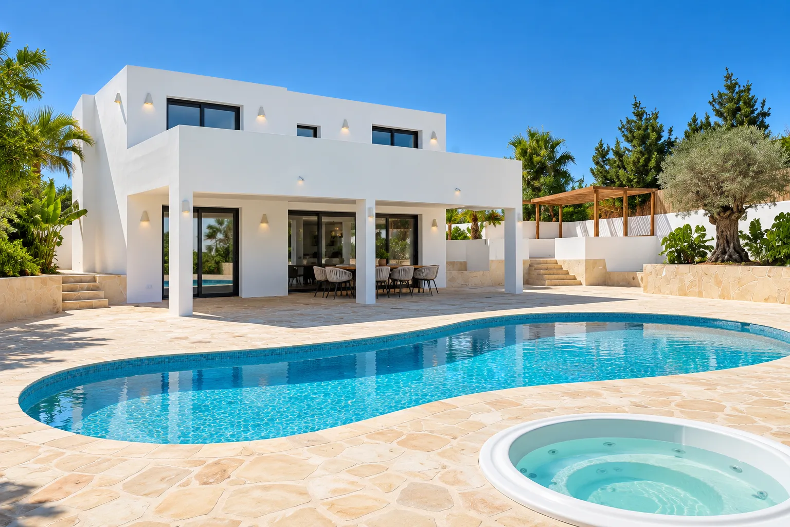 Villa completamente reformada con vistas panorámicas, privacidad y amplios exteriores