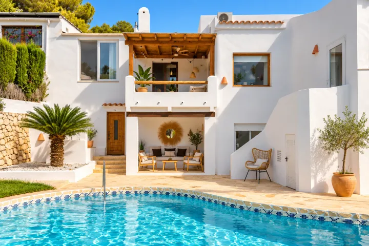 Villa reformada con casa de invitados independiente en Pinosol, Jávea