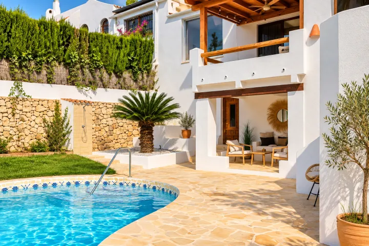 Villa reformada con casa de invitados independiente en Pinosol, Jávea