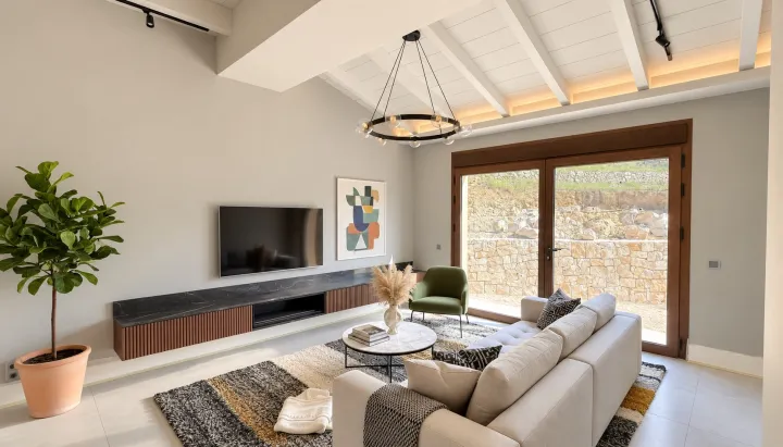 Finca contemporánea en Tarraula, Jávea, con vistas al Montgó y posibilidad de ampliar la parcela