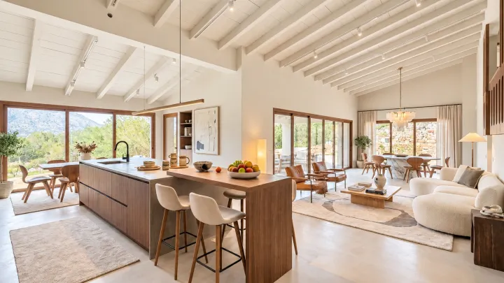 Finca contemporánea en Tarraula, Jávea, con vistas al Montgó y posibilidad de ampliar la parcela